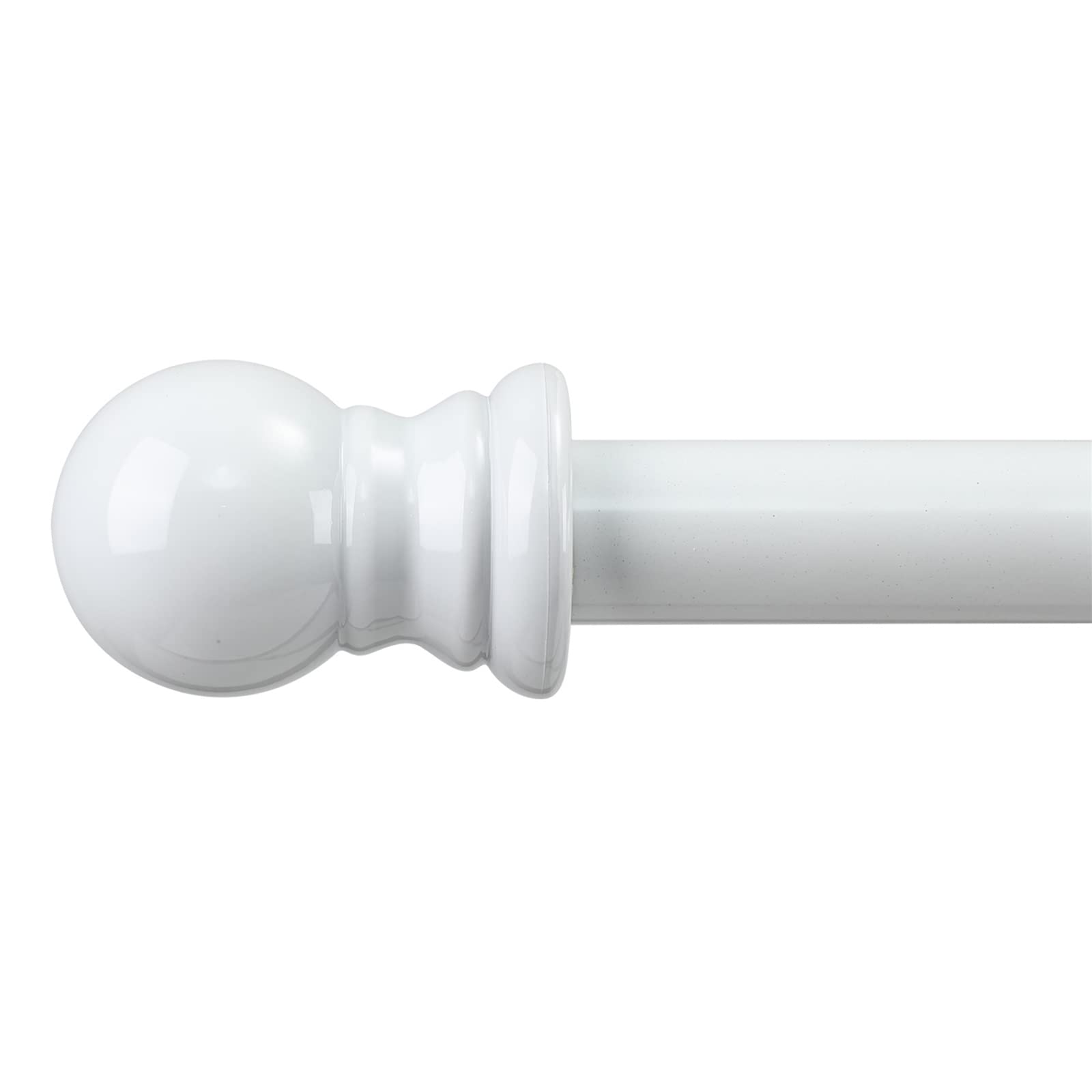 Bird Twig front view black finish shows sturdy rod and modern look for stylish windows