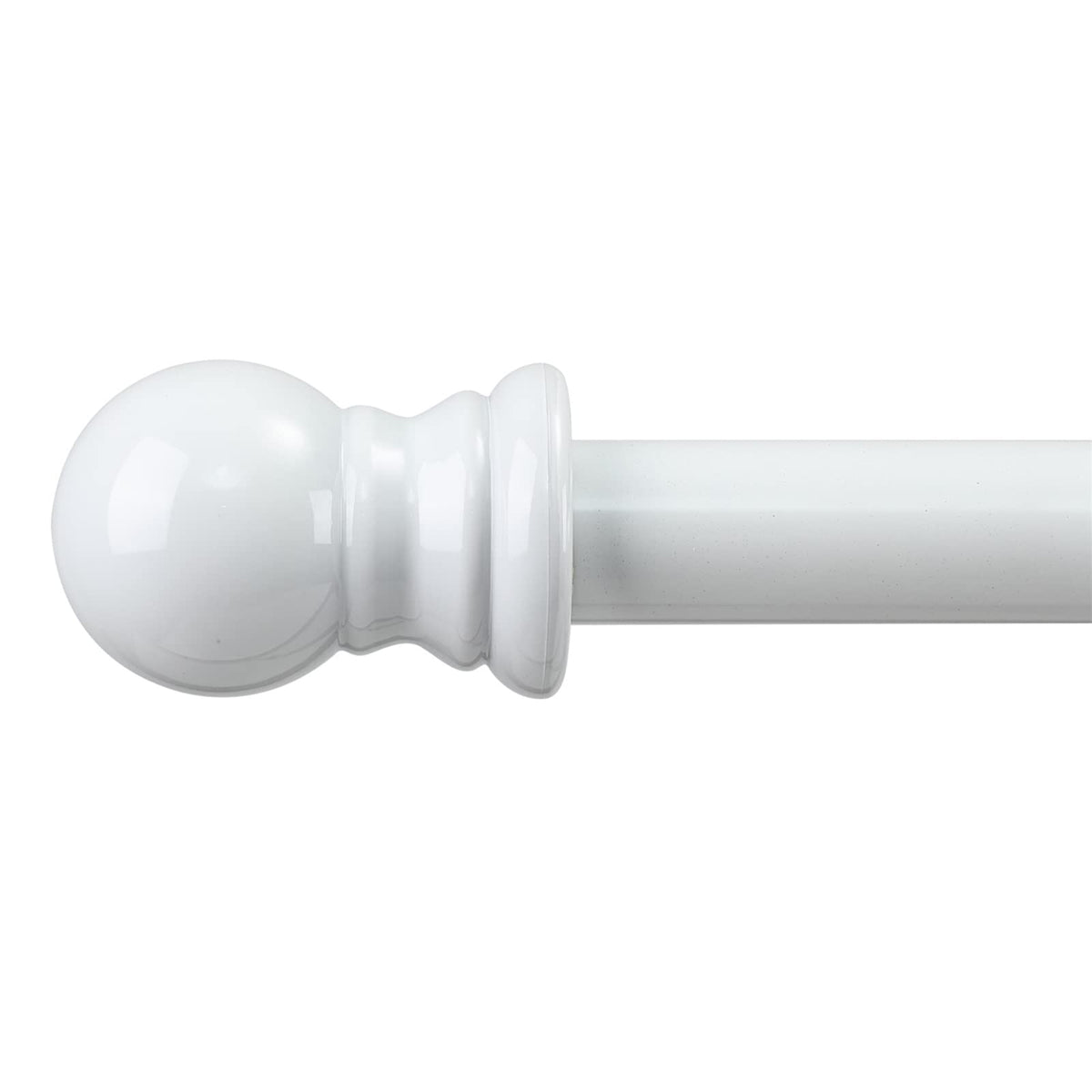 Bird Twig front view black finish shows sturdy rod and modern look for stylish windows
