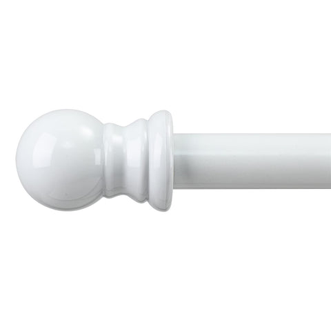 Bird Twig front view black finish shows sturdy rod and modern look for stylish windows