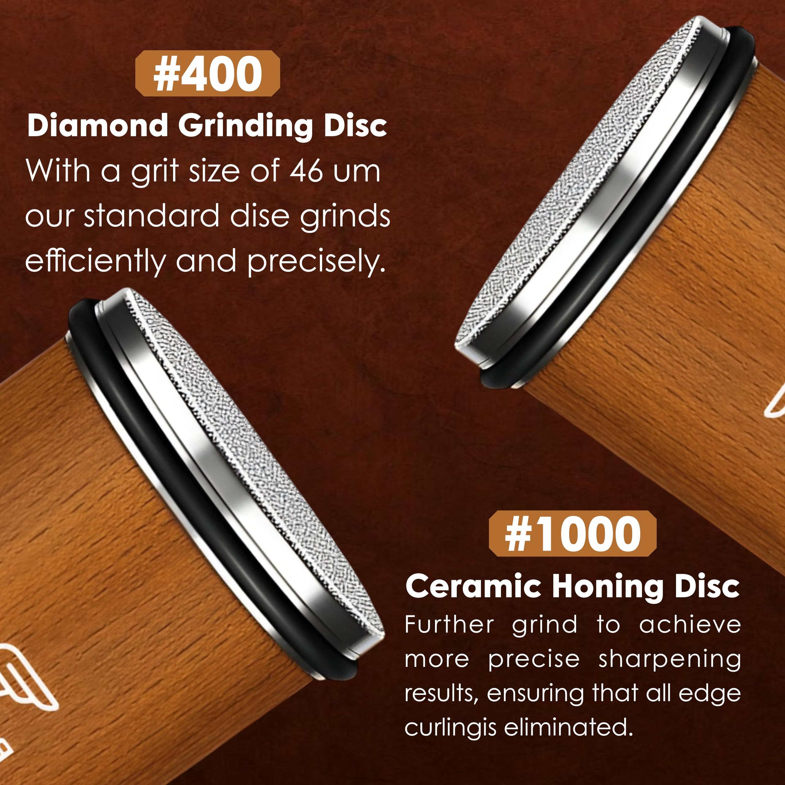 BIRDBAK magnetic support detail holding knife steady benefit: safer, stable sharpening