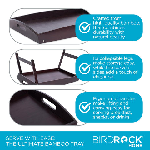 BIRDROCK HOME tray in a bedroom lifestyle scene for cozy, stylish breakfasts