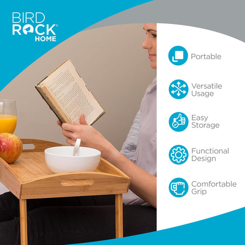 BirdRock Home folded legs compact storage benefit fits slim shelves and cabinets