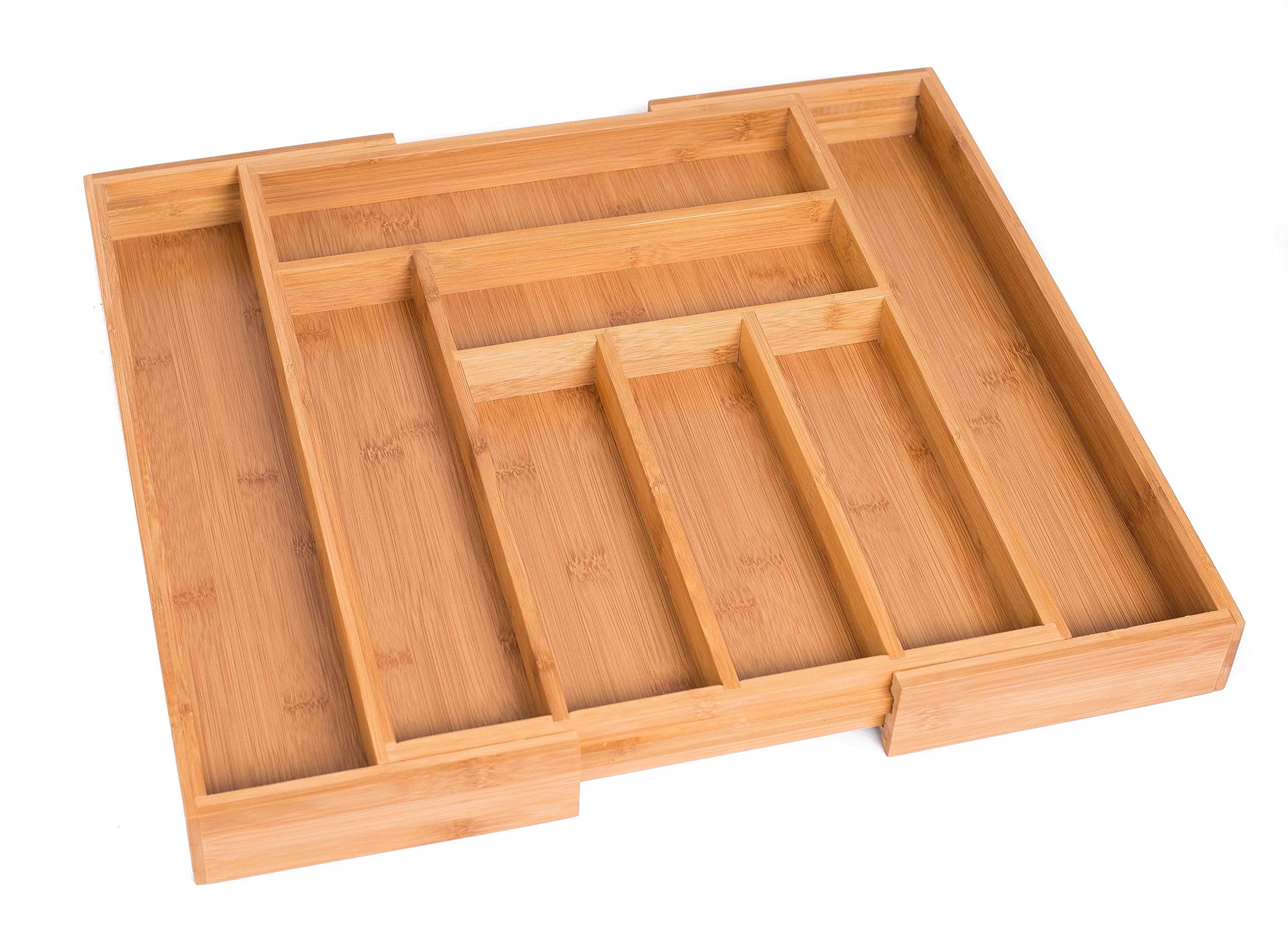 BIRDROCK HOME front view showing bamboo organizer neatly stored and saving space