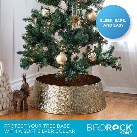 BIRDROCK HOME decorated tree with collar showing polished holiday styling benefit