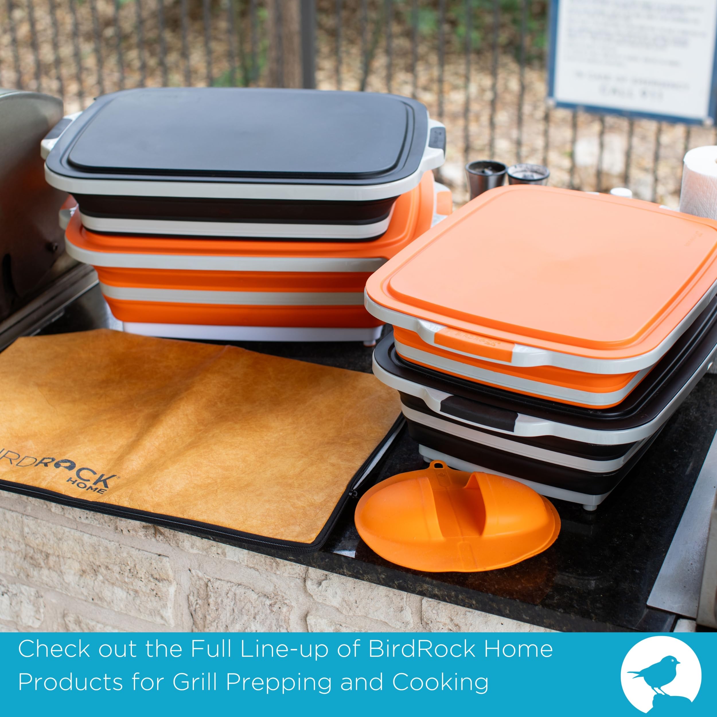 BIRDROCK HOME prep tub in outdoor use simplifying grilling prep