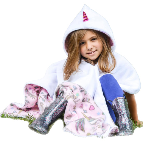 birdyboutique front packaging showing poncho design and safety message