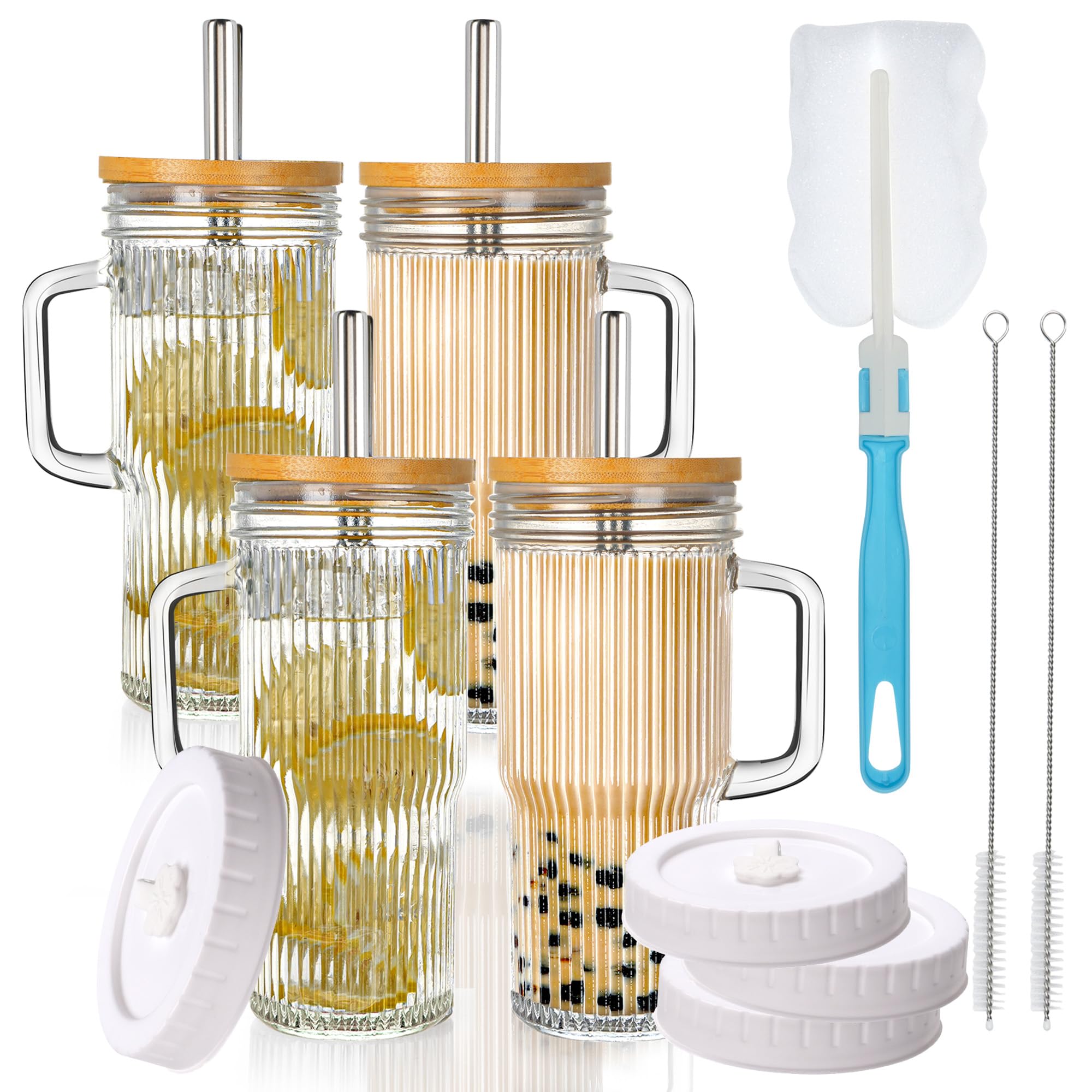 Birity front view of four-pack tumblers showing packaging and safe shipping benefit