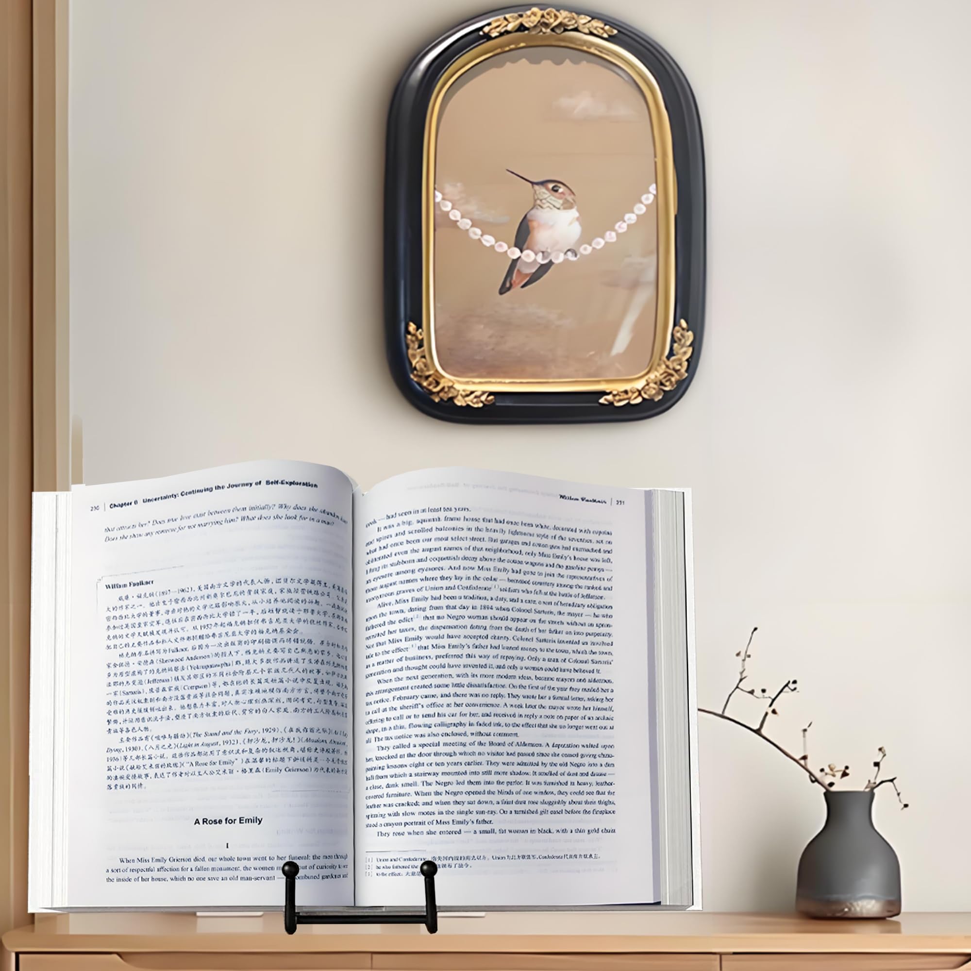 Birity display stands in shop window creating neat retail merchandising