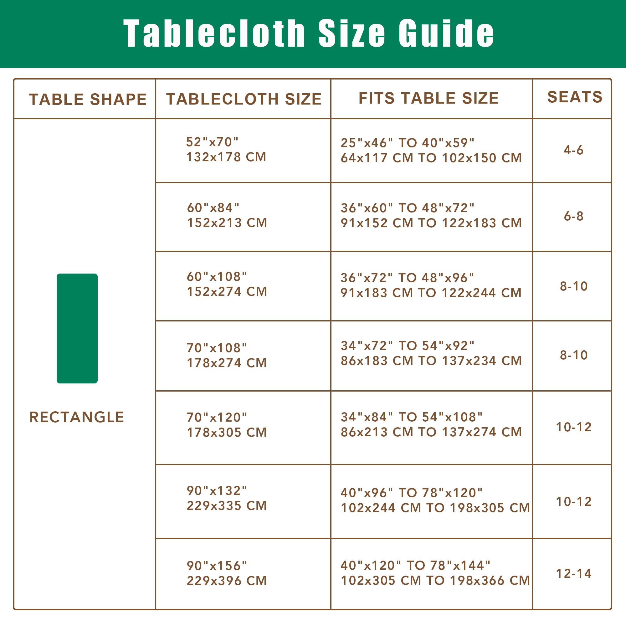 Biscaynebay tablecloth drape on a six-foot table showing proper drop length