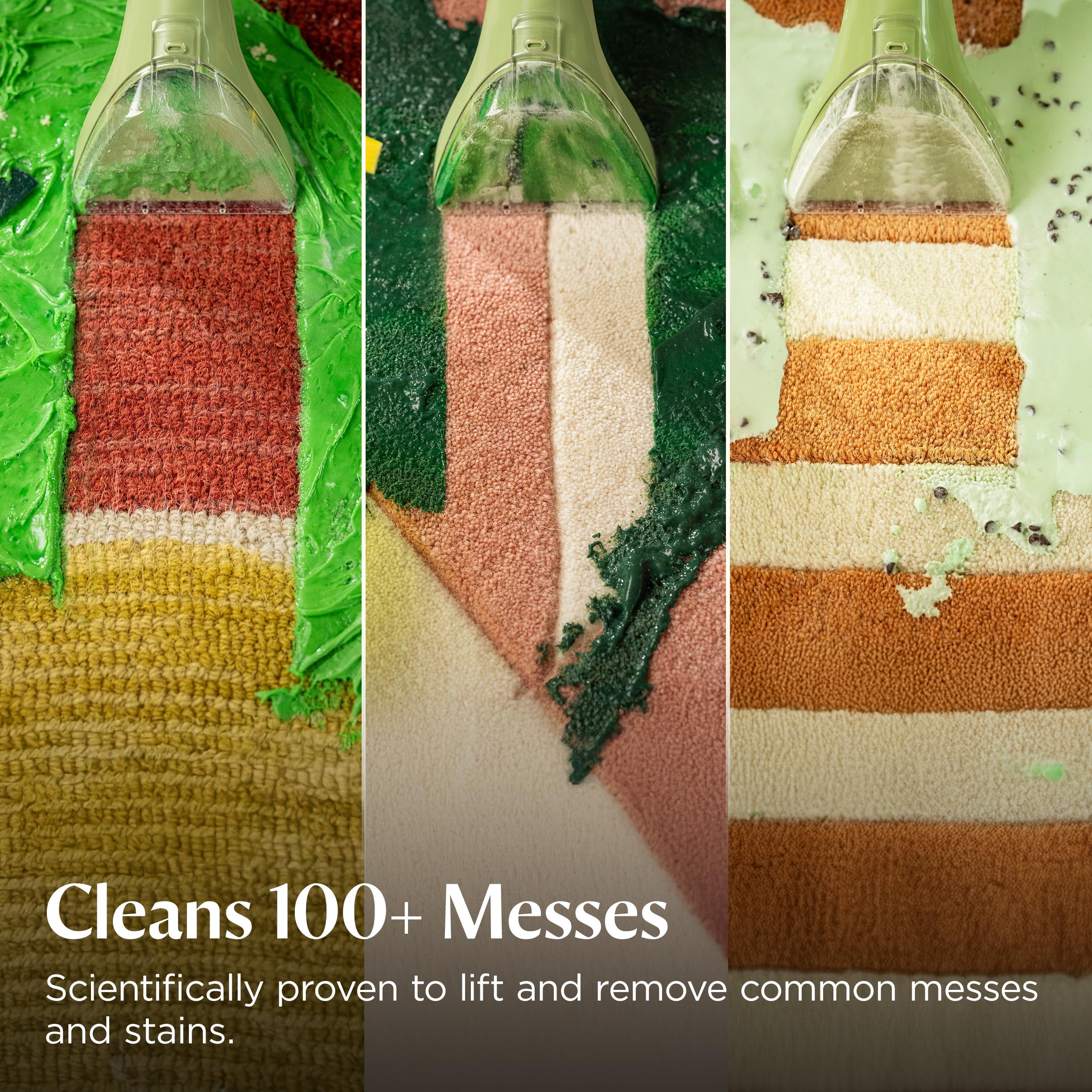 BISSELL Little Green suction nozzle close-up extracting dirty water
