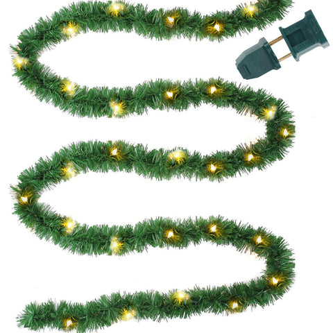 Biswing front packaging showing full 15ft garland and box — clear presentation