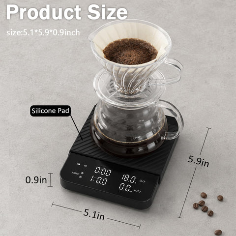 BITAMOM large stainless platform close-up showing room for dripper and cup