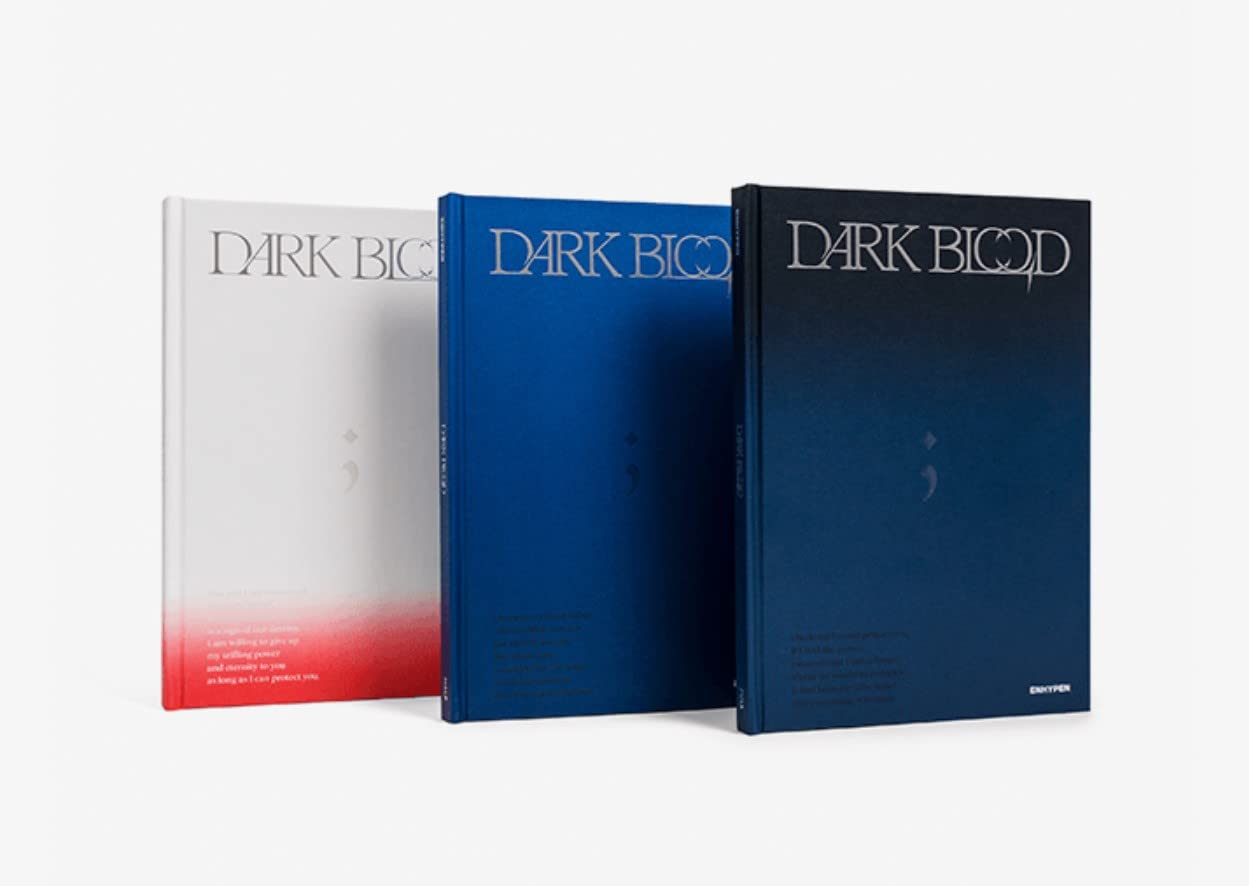 BITGAARIM photobook front cover showing DARK BLOOD artwork, collectible display ready