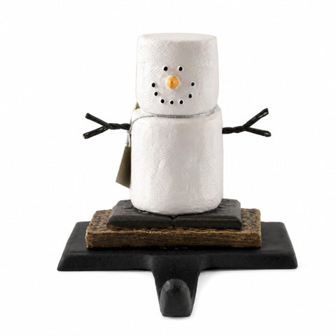 Bitimi S'mores stocking holder front view shows festive design and stability
