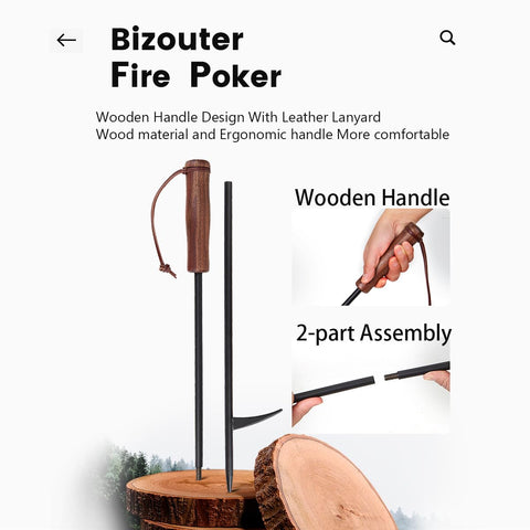 BIZOUTER leather lanyard and pouch detail showing convenient hanging and storage benefit