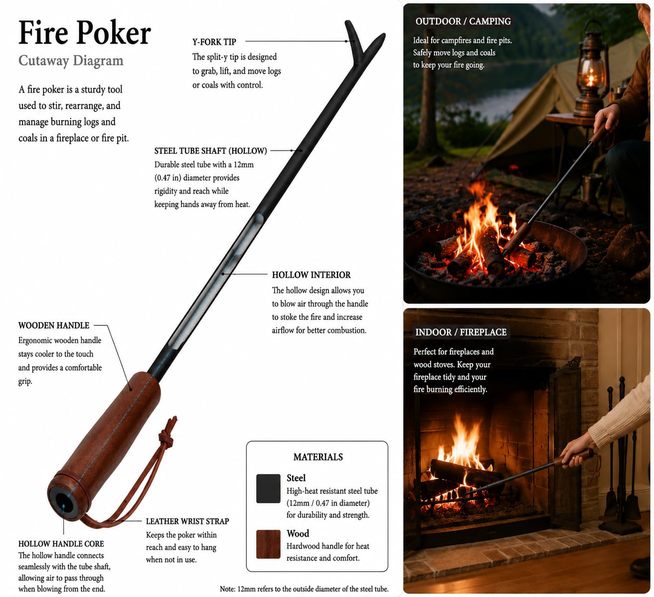 BIZOUTER scale comparison next to hand showing 34-inch reach for safety benefit