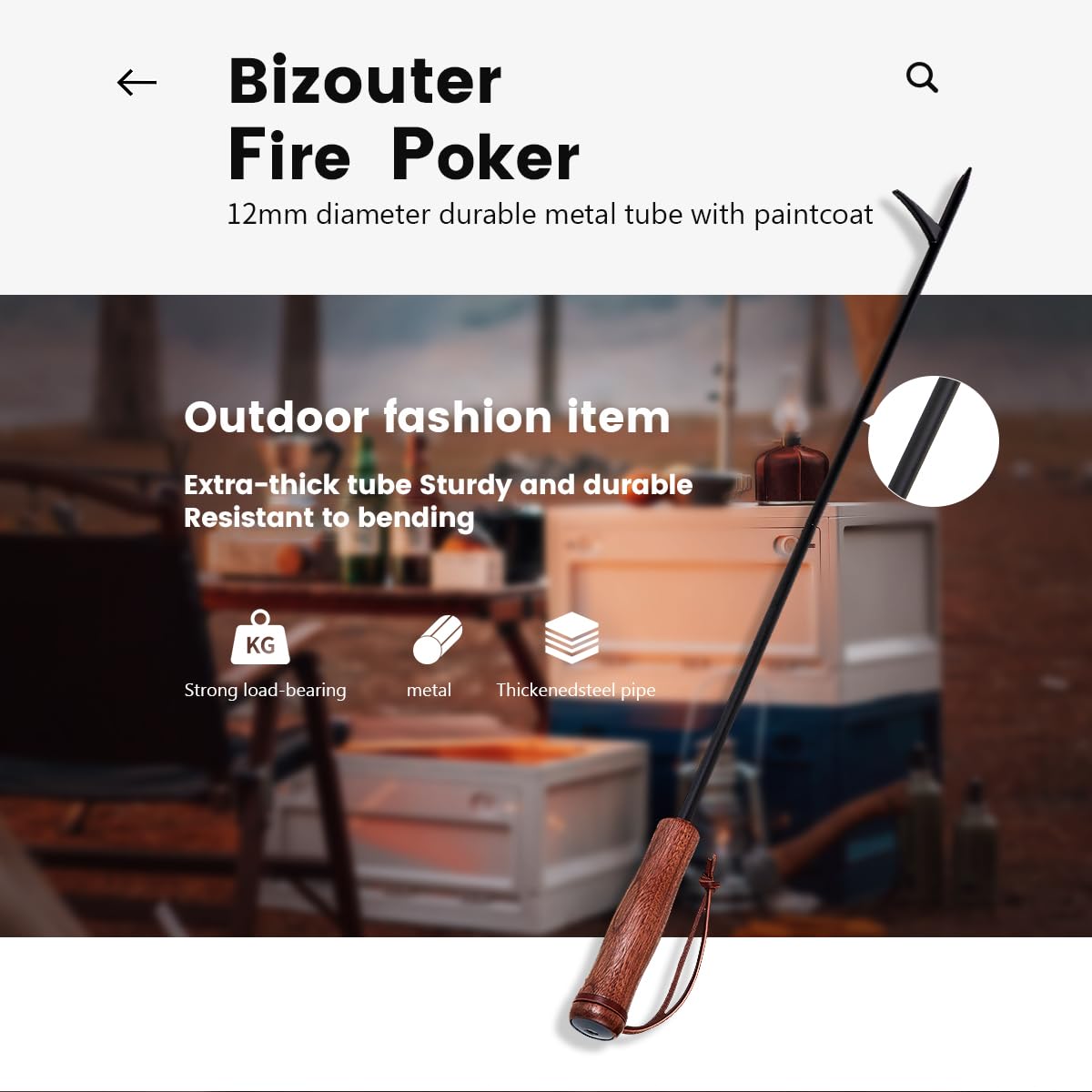 BIZOUTER two-part disassembled showing easy packing and transport benefit