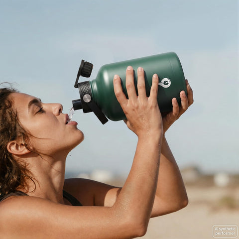 BJPKPK bottle in hiking scene demonstrating durable construction and travel-ready capacity