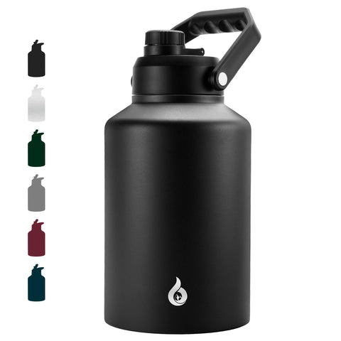 bjpkpk front view gallon jug showing durable stainless steel and easy carry