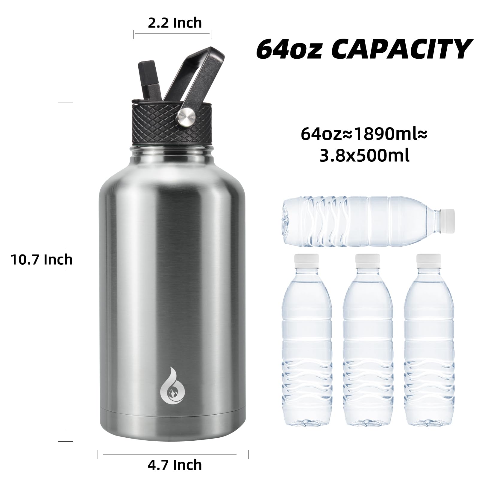 BJPKPK handle lid with carabiner for secure carrying benefit