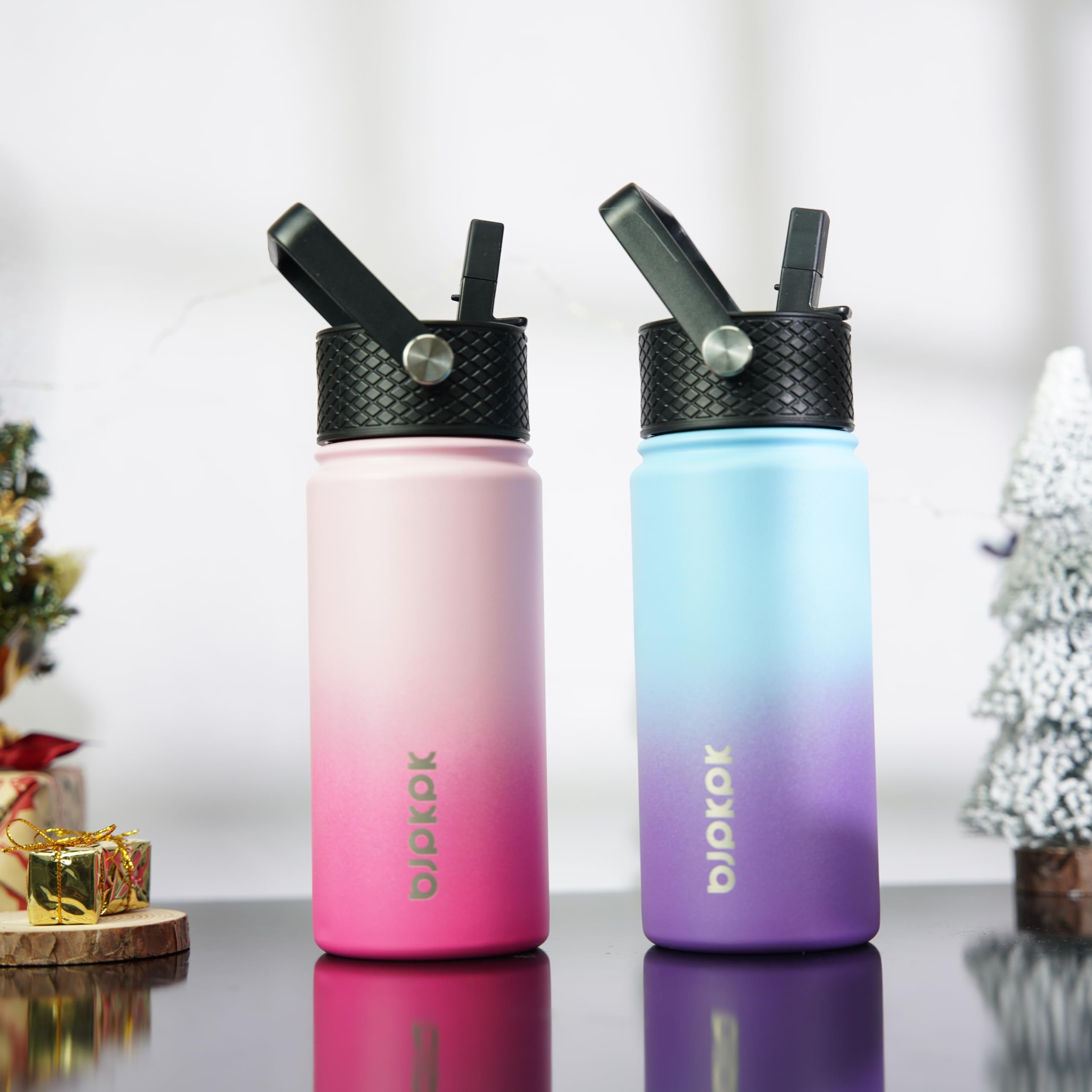 BJPKPK powder-coated bottle surface showing textured grip and durability