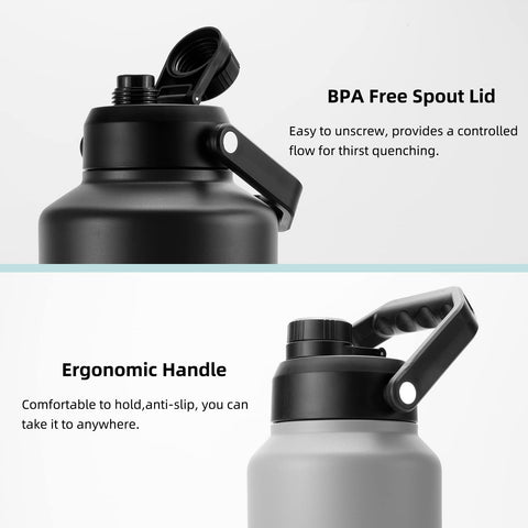 bjpkpk size comparison with water glass demonstrating 128oz capacity