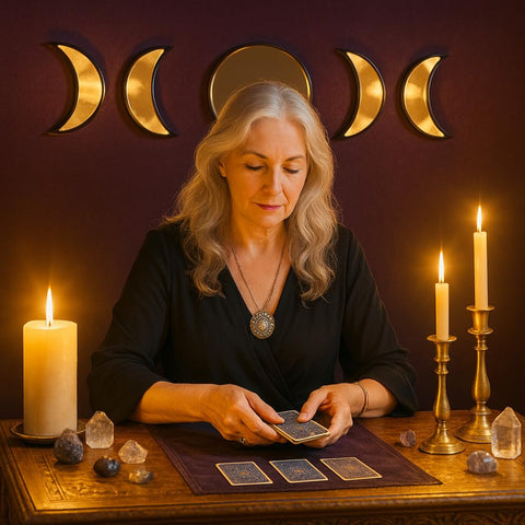 Black Magic Witch held in hand to show scale and effortless wall placement