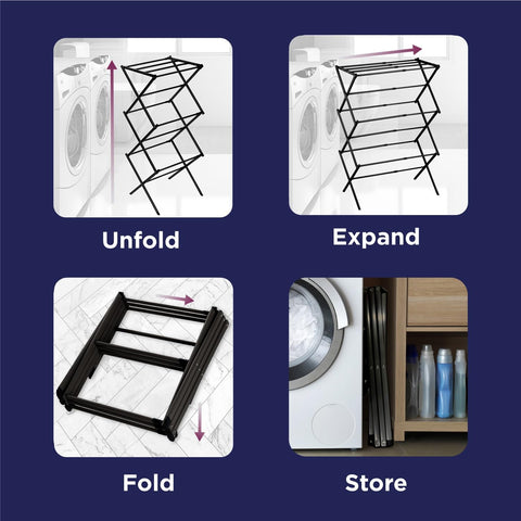 BLACK+DECKER lifestyle laundry room setup saving space and energy