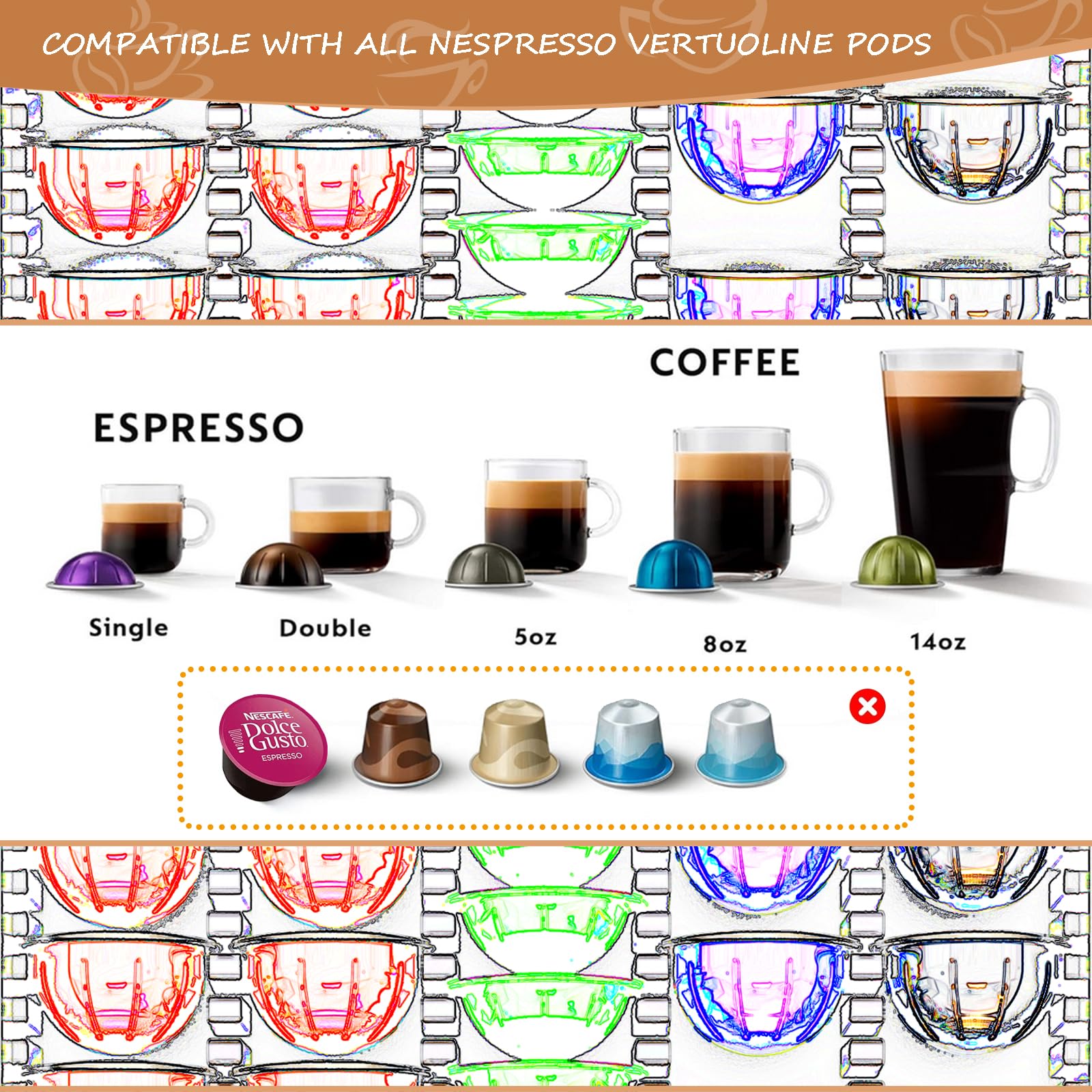 BLACKSMITH FAMILY size comparison with a coffee mug illustrating compact storage savings