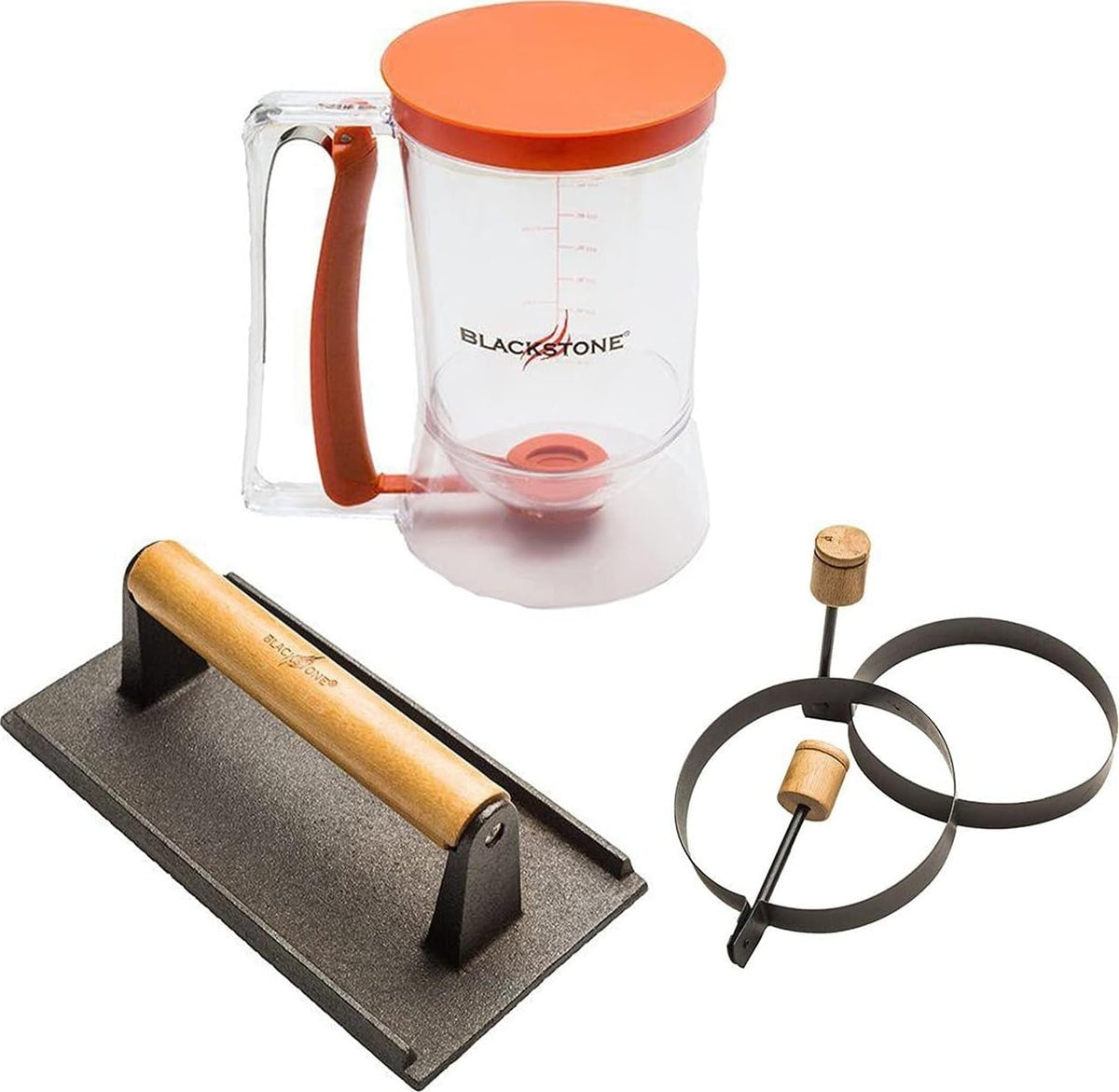 Blackstone breakfast kit front packaging showing all four tools and benefits