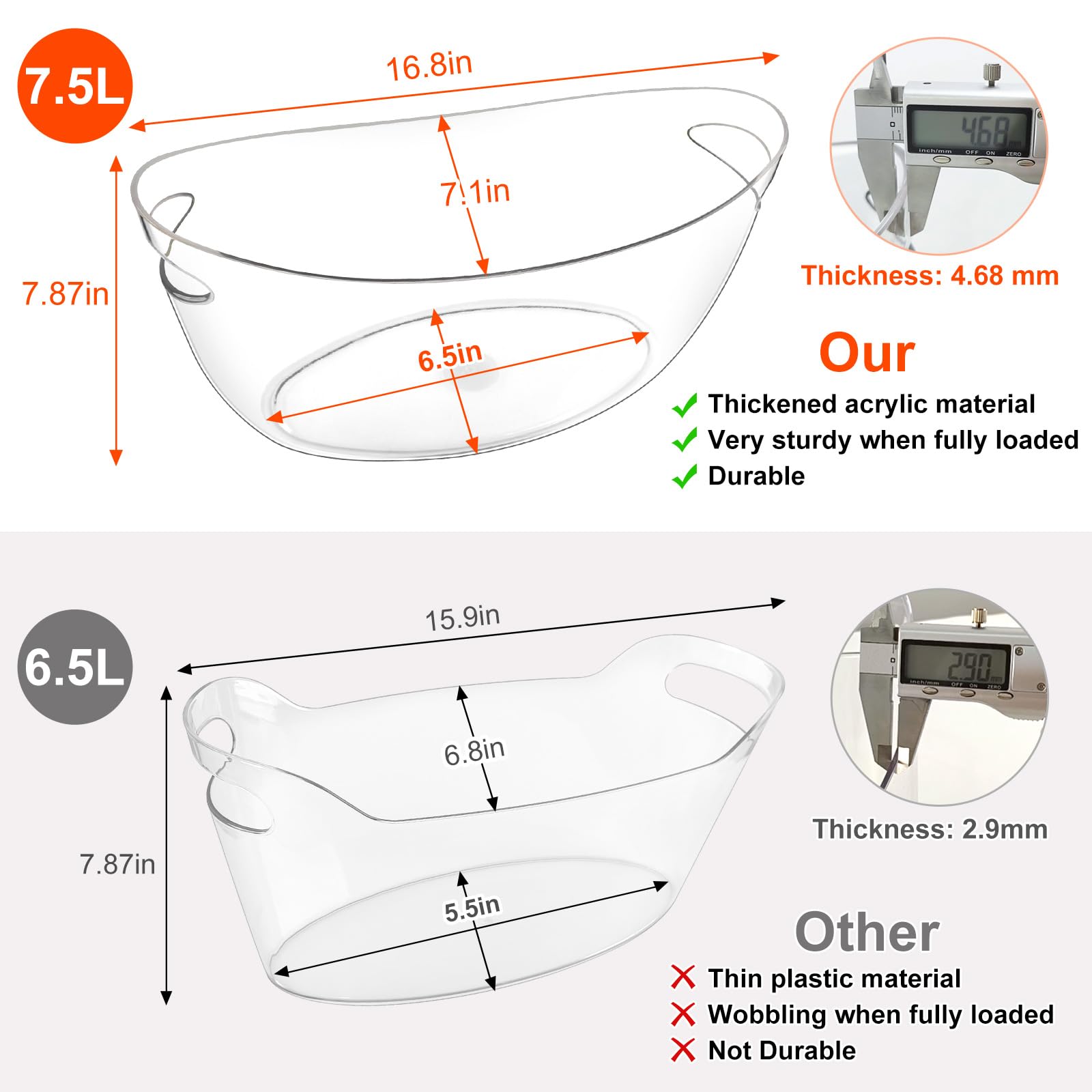 Blaithom tubs styled on backyard table showcasing elegant party-ready appearance