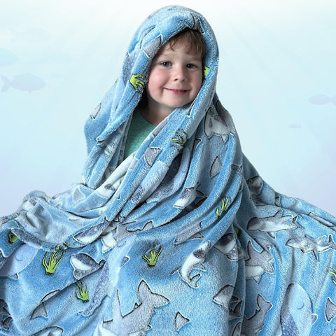 Blanket Buddies child wrapped in blanket showing comfort and portability