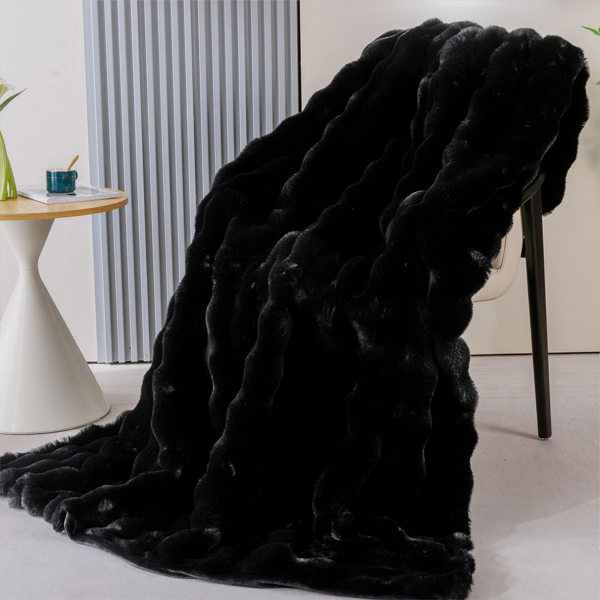 BlanketSolution close-up of faux fur pile highlighting plush softness