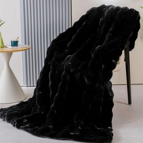 BlanketSolution close-up of faux fur pile highlighting plush softness