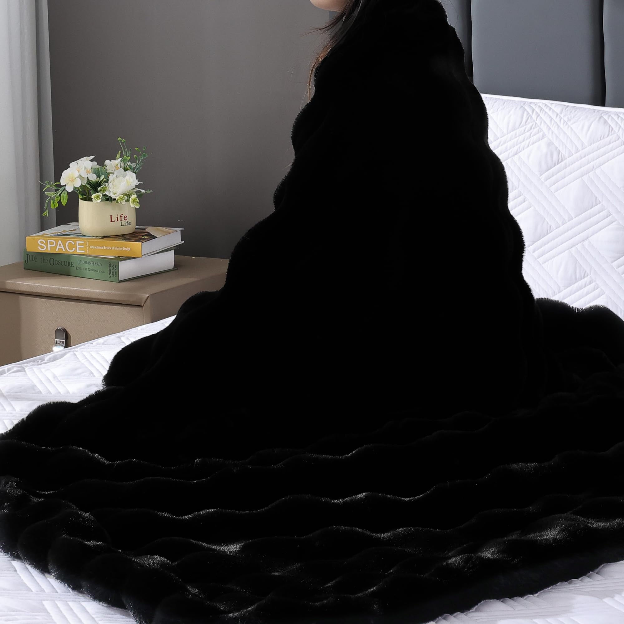 BlanketSolution size comparison with magazine showing accurate scale