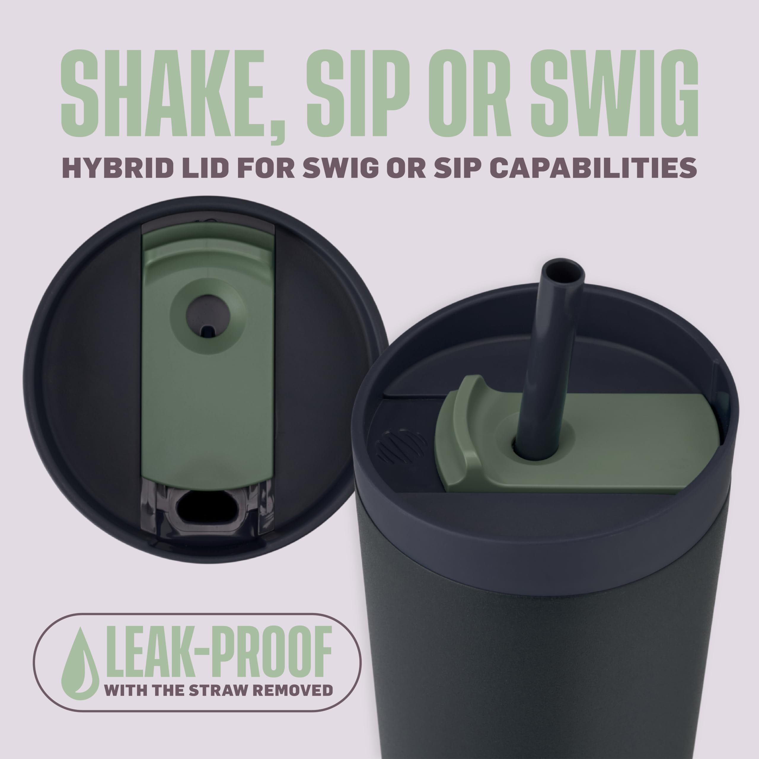 BlenderBottle stainless close-up highlighting durable finish and insulation