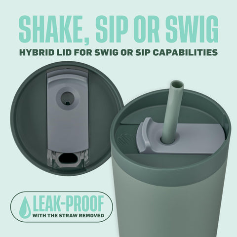 BlenderBottle straw detail closeup highlighting straw option and convenient sipping
