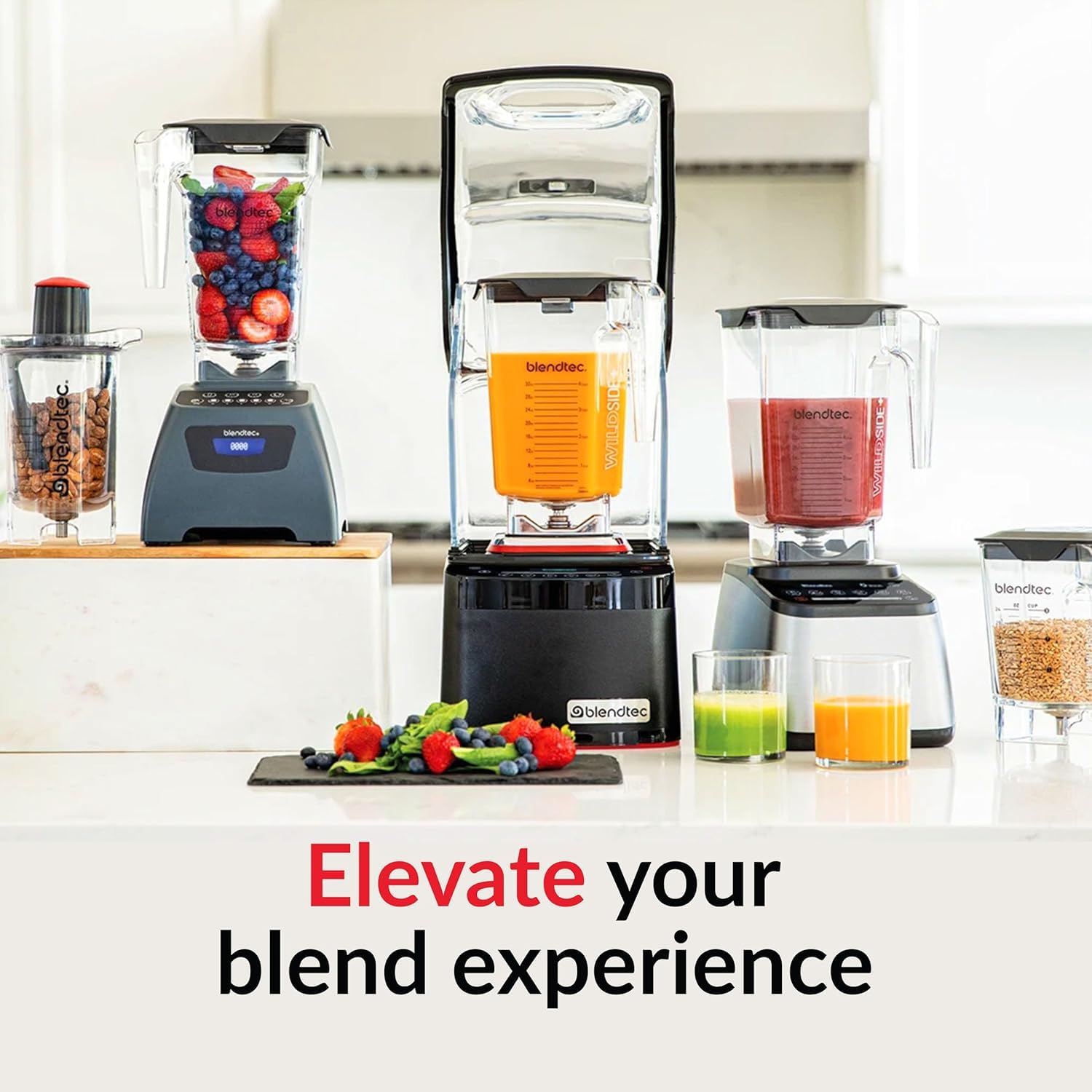 Blendtec WildSide+ blunt wingtip blade close-up displaying thick durable construction for longevity