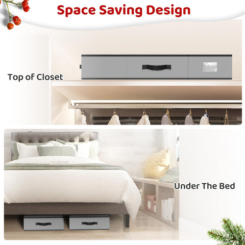 BlessedSeason stored under bed illustrating space-saving advantage