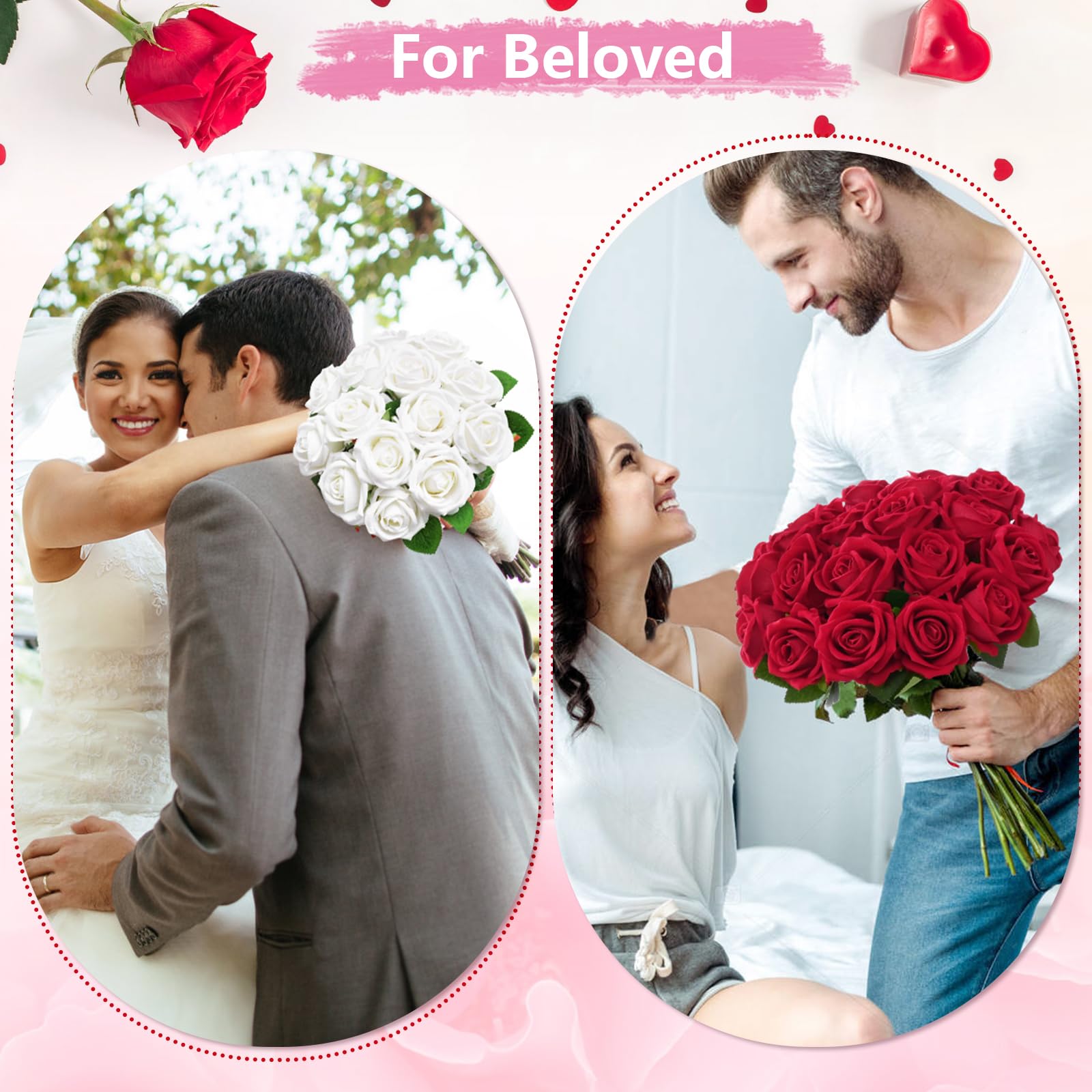 BLEUM CADE roses on a wedding arch creating romantic event visuals