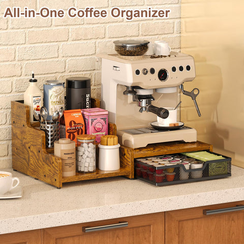 Bliesosfud open pod drawer displaying sorted K-Cups for easy selection