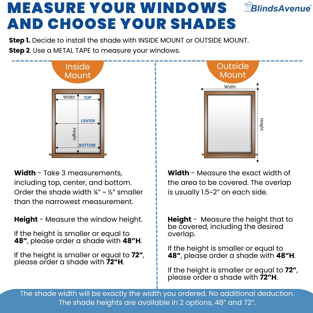 BlindsAvenue outside-mounted shade covering window and trim for maximum blackout and privacy benefit