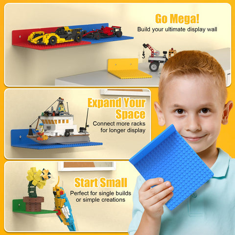 BlissBox shelf next to a hand showing scale and easy placement benefit