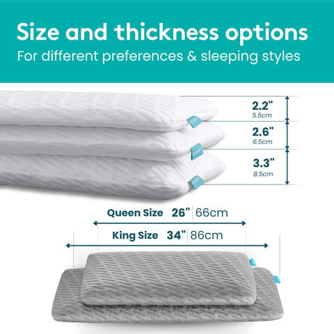 BLISSBURY pillow in use by stomach sleeper offering stable support