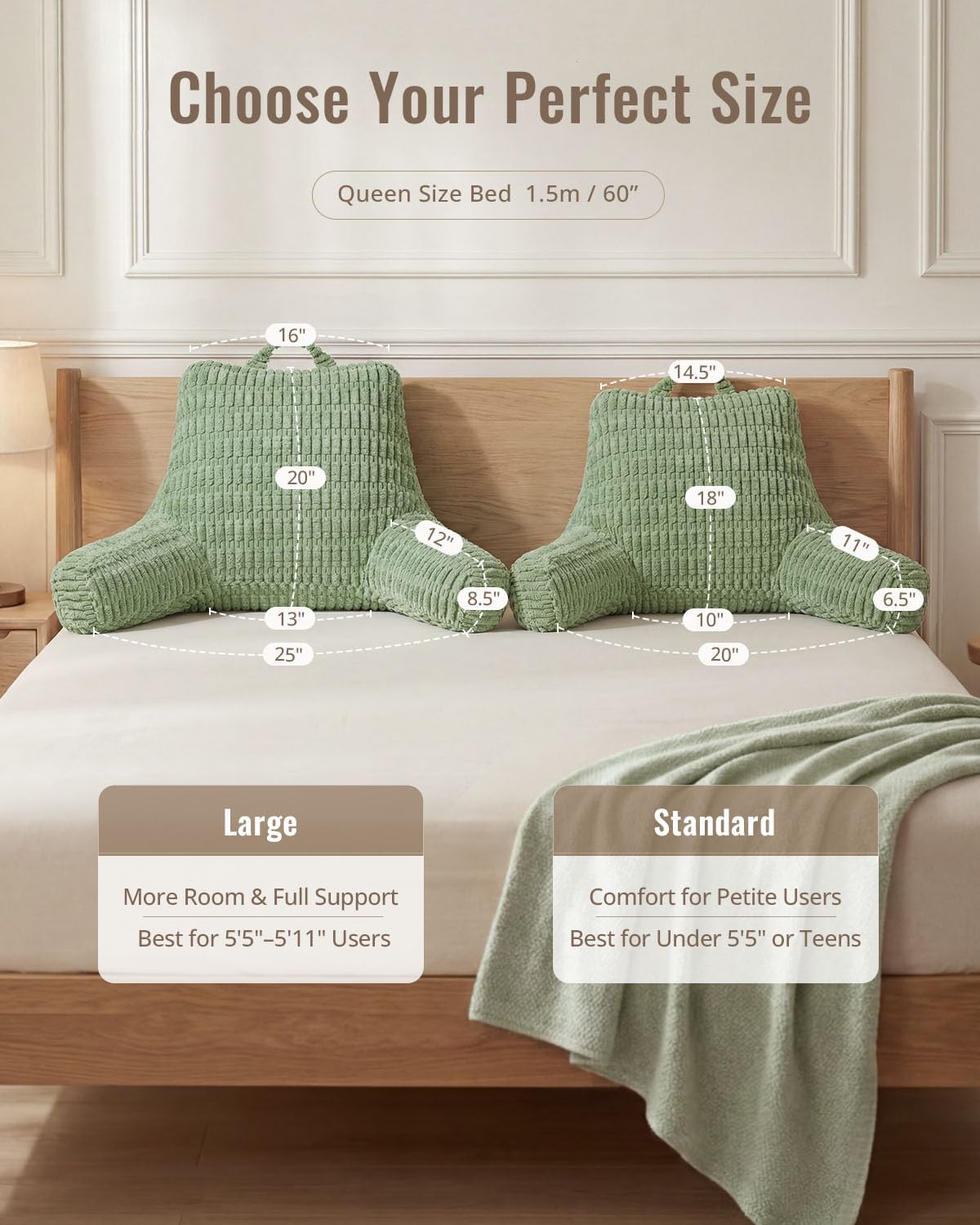 Blissful Diary in-bed reading lifestyle showing upright support for comfortable reading