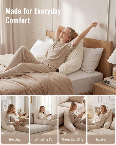 Blissful Diary on sofa during streaming showing relaxed support for lounging