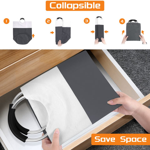 BlissTotes being carried by a person to laundry room, demonstrating lightweight portability