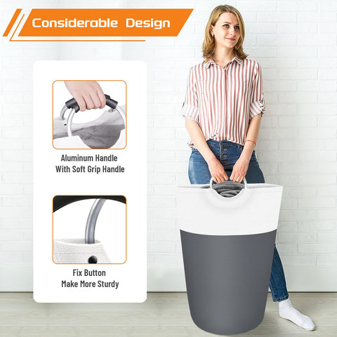 BlissTotes placed in a bathroom setting organizing towels and linens for neatness