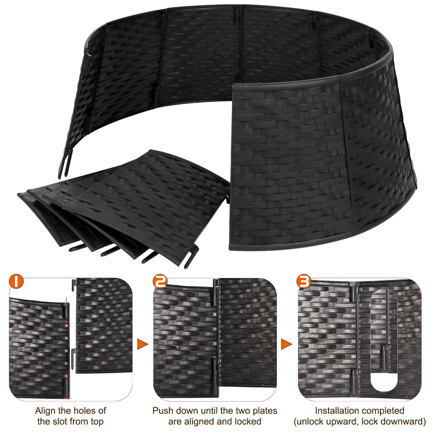Blissun assembled around tree stand demonstrating tidy concealment and easy setup benefit
