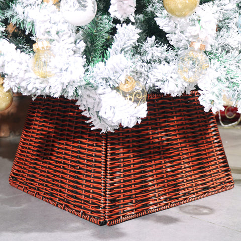 Blissun assembled collar around artificial tree for tidy holiday presentation